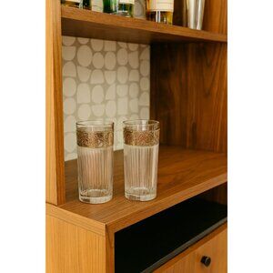 Set of Two (2) Vintage Culver Tyrol Highball Glasses, Vintage Mid Century Modern